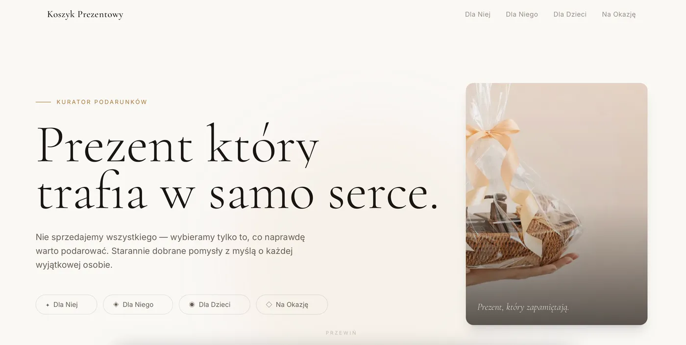 Koszyk Prezentowy – sklep z upominkami